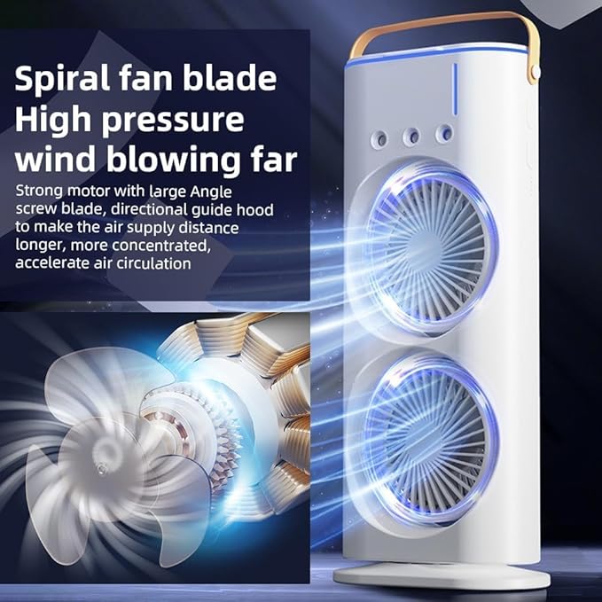 electric fan desktop double-head powerful air