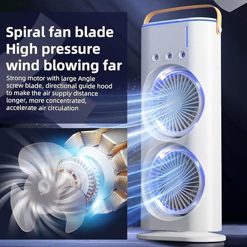 electric fan desktop double-head powerful air