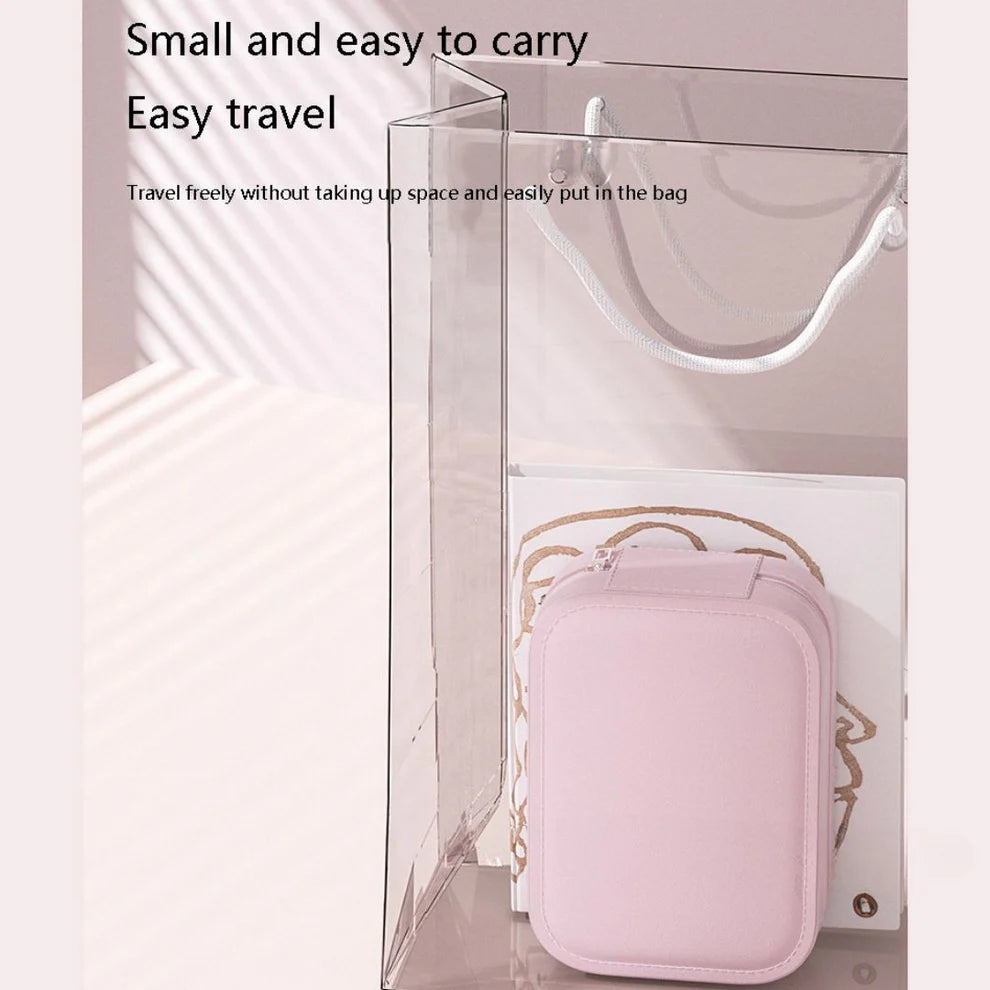 White Jewelry Box with LED Mirror