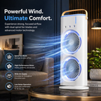 electric fan desktop double-head powerful air