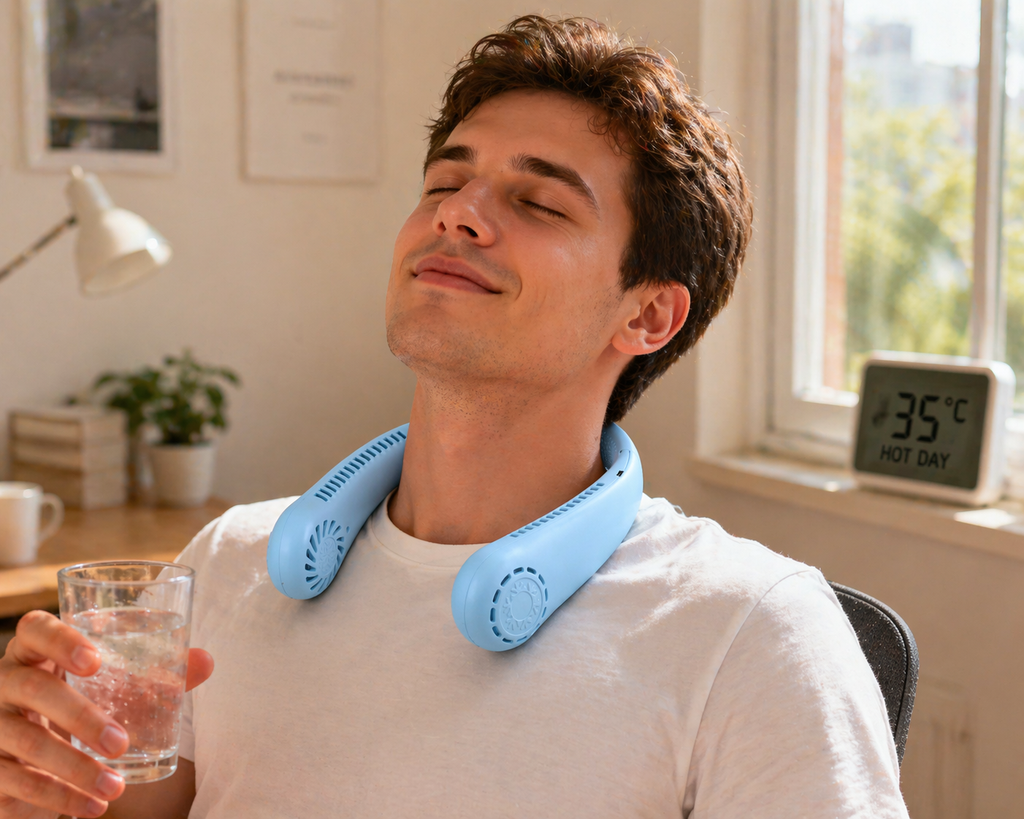 Rechargeable Hanging Neck Fan