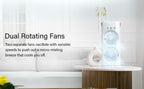 electric fan desktop double-head powerful air