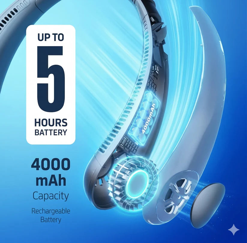 Rechargeable Hanging Neck Fan